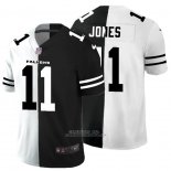 Camiseta NFL Limited Atlanta Falcons Jones White Black Split