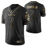Camiseta NFL Limited Baltimore Ravens Robert Griffin Iii Golden Edition Negro