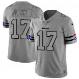 Camiseta NFL Limited Buffalo Bills Allen Team Logo Gridiron Gris