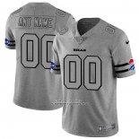 Camiseta NFL Limited Buffalo Bills Personalizada Team Logo Gridiron Gris