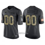 Camiseta NFL Limited Carolina Panthers Personalizada 2016 Salute To Service Negro