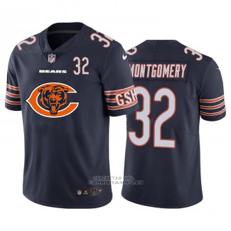 Camiseta NFL Limited Chicago Bears Montgomery Big Logo Number Azul