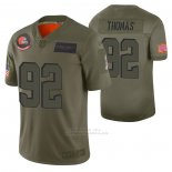 Camiseta NFL Limited Cleveland Browns Chad Thomas 2019 Salute To Service Verde