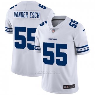 Camiseta NFL Limited Dallas Cowboys Vander Esch Team Logo Fashion Blanco