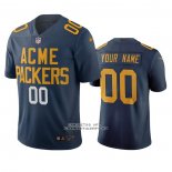 Camiseta NFL Limited Green Bay Packers Personalizada Ciudad Edition Azul