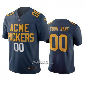 Camiseta NFL Limited Green Bay Packers Personalizada Ciudad Edition Azul