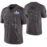 Camiseta NFL Limited Hombre Atlanta Falcons Brian Poole Gris Super Bowl LIII