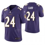 Camiseta NFL Limited Hombre Baltimore Ravens Brandon Carr Violeta Vapor Untouchable