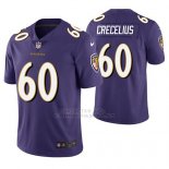 Camiseta NFL Limited Hombre Baltimore Ravens Randin Crecelius Violeta Vapor Untouchable