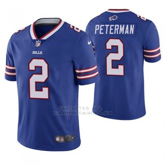 Camiseta NFL Limited Hombre Buffalo Bills Nathan Peterman Azul Vapor Untouchable