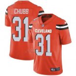 Camiseta NFL Limited Hombre Cleveland Browns 31 Nick Chubb Naranja Alternate Vapor Untouchable