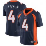 Camiseta NFL Limited Hombre Denver Broncos 4 Case Keenum Azul Alterno Stitched Vapor Untouchable