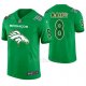 Camiseta NFL Limited Hombre Denver Broncos Brandon Mcmanus St. Patrick's Day Verde
