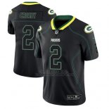 Camiseta NFL Limited Hombre Green Bay Packers Mason Crosby Negro Color Rush 2018 Lights Out