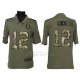 Camiseta NFL Limited Hombre Indianapolis Colts 12 Andrew Luck Verde Salute To Service