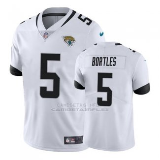 Camiseta NFL Limited Hombre Jacksonville Jaguars Blake Bortles Blanco Negro Vapor Untouchable