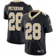 Camiseta NFL Limited Hombre New Orleans Saints 28 Peterson Negro Vapor Untouchable
