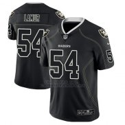 Camiseta NFL Limited Hombre Oakland Raiders Emmanuel Lamur Negro Color Rush 2018 Lights Out