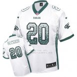 Camiseta NFL Limited Hombre Philadelphia Eagles 20 Brian Dawkins Blanco Stitched Drift Fashion