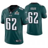 Camiseta NFL Limited Hombre Philadelphia Eagles Jason Kelce Verde Super Bowl Lii Champions