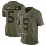 Camiseta NFL Limited Indianapolis Colts Anthony Richardson Sr 2025 Salute To Service Verde Militar