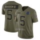 Camiseta NFL Limited Indianapolis Colts Anthony Richardson Sr 2025 Salute To Service Verde Militar