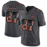 Camiseta NFL Limited Kansas City Chiefs Kelce Retro Flag Negro