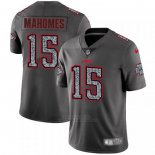 Camiseta NFL Limited Kansas City Chiefs Mahomes Static Fashion Gris