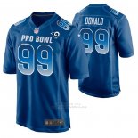 Camiseta NFL Limited Los Angeles Rams Aaron Donald 2019 Pro Bowl Azul