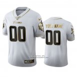 Camiseta NFL Limited Minnesota Vikings Personalizada Golden Edition Blanco