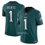 Camiseta NFL Limited Philadelphia Eagles Jalen Hurts Vapor F.U.S.E. Verde