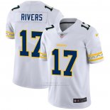 Camiseta NFL Limited San Diego Chargers Rivers Team Logo Fashion Blanco