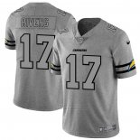 Camiseta NFL Limited San Diego Chargers Rivers Team Logo Gridiron Gris