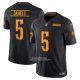 Camiseta NFL Limited Washington Commanders Jayden Daniels Vapor F.U.S.E. Negro