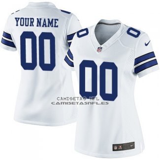 Camiseta NFL Mujer Dallas Cowboys Personalizada Blanco