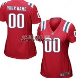 Camiseta NFL Mujer New England Patriots Personalizada Rojo