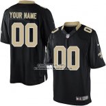 Camiseta NFL New Orleans Saints Personalizada Negro
