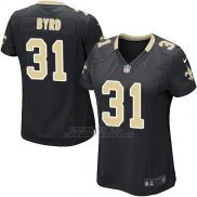 Camiseta New Orleans Saints Byrd Negro Nike Game NFL Mujer