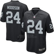 Camiseta Oakland Raiders Woodson Negro Nike Game NFL Nino