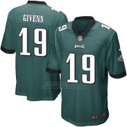 Camiseta Philadelphia Eagles Givens Verde Nike Game NFL Oscuro Nino