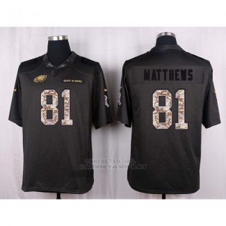 Camiseta Philadelphia Eagles Matthews Apagado Gris Nike Anthracite Salute To Service NFL Hombre