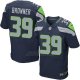 Camiseta Seattle Seahawks Browner Profundo Azul Nike Elite NFL Hombre