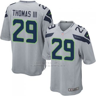Camiseta Seattle Seahawks Thomas Gris Nike Game NFL Nino