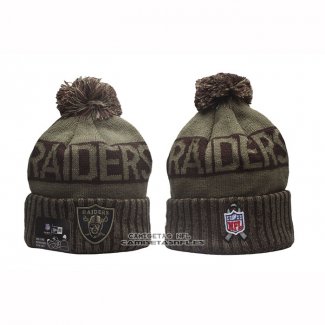 Gorro Beanie Las Vegas Raiders New Era Verde Militar