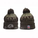 Gorro Beanie Los Angeles Rams New Era Verde Militar