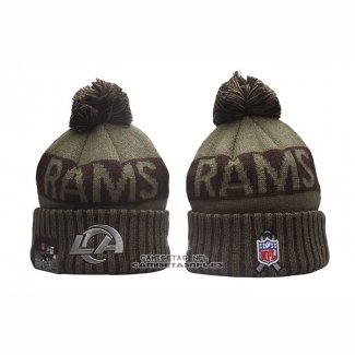 Gorro Beanie Los Angeles Rams New Era Verde Militar