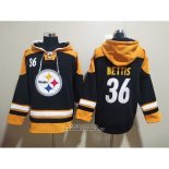 Sudaderas con Capucha Pittsburgh Steelers Jerome Bettis Negro