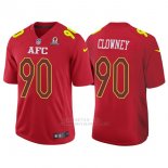 Camiseta AFC Clowney Rojo 2017 Pro Bowl NFL Hombre