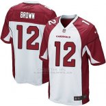 Camiseta Arizona Cardinals Brown Blanco Rojo Nike Game NFL Hombre