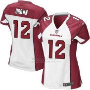 Camiseta Arizona Cardinals Brown Blanco Rojo Nike Game NFL Mujer